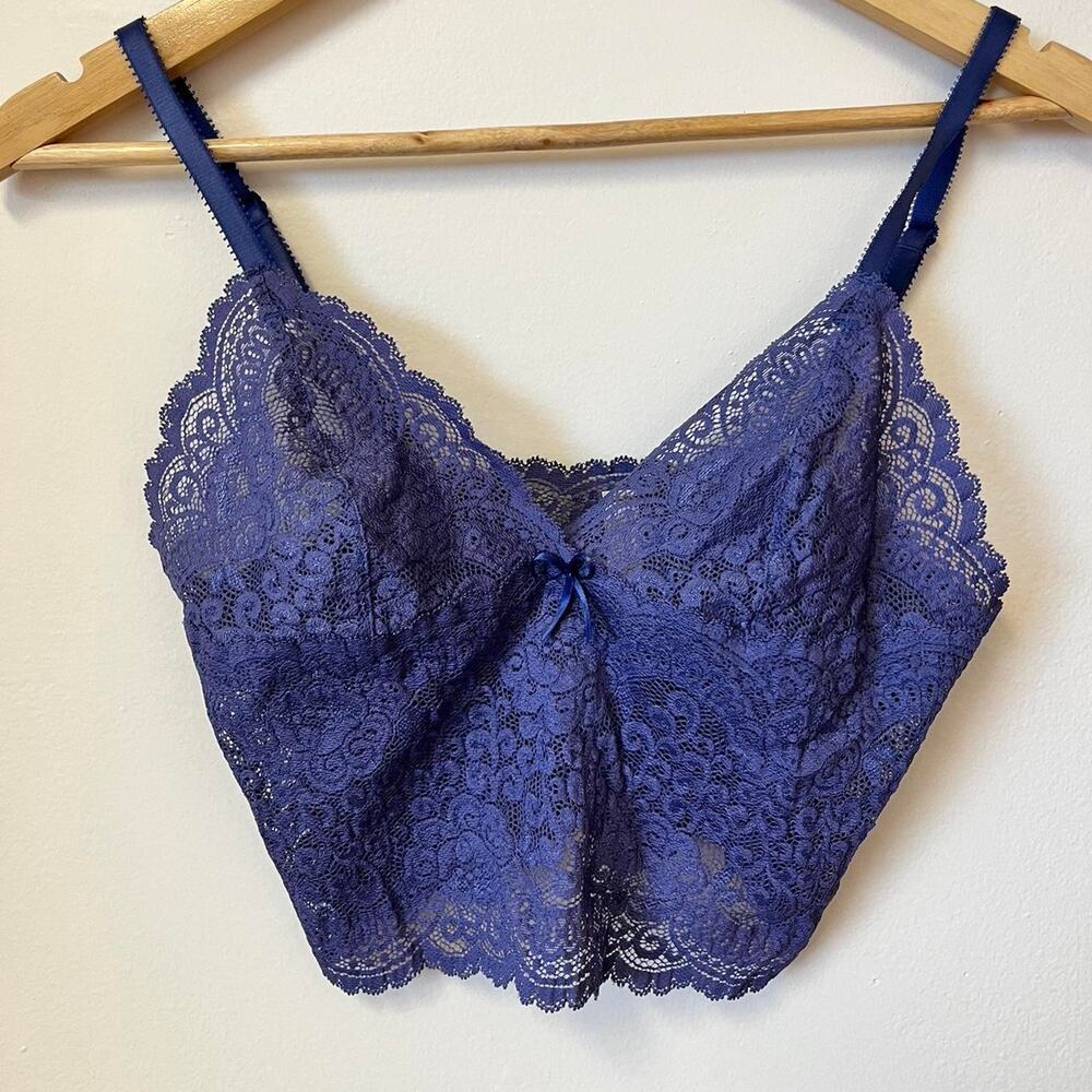 Victorias secret lavender lace cropped